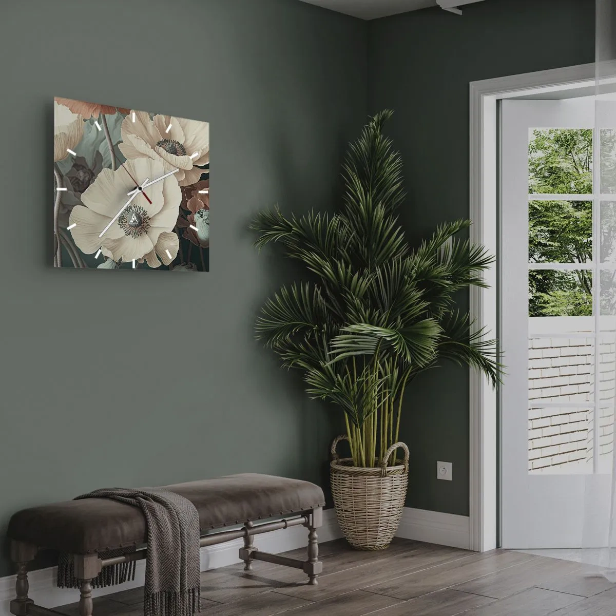 Vægur, Uret - Valmuernes hvisken - 40x40 cm