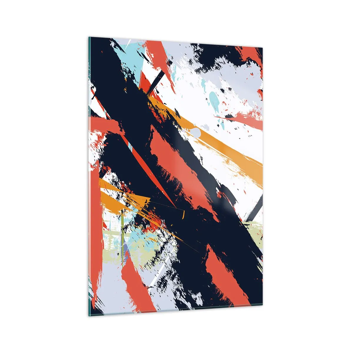 Billede på glas - Dynamisk sammensætning - 50x70 cm