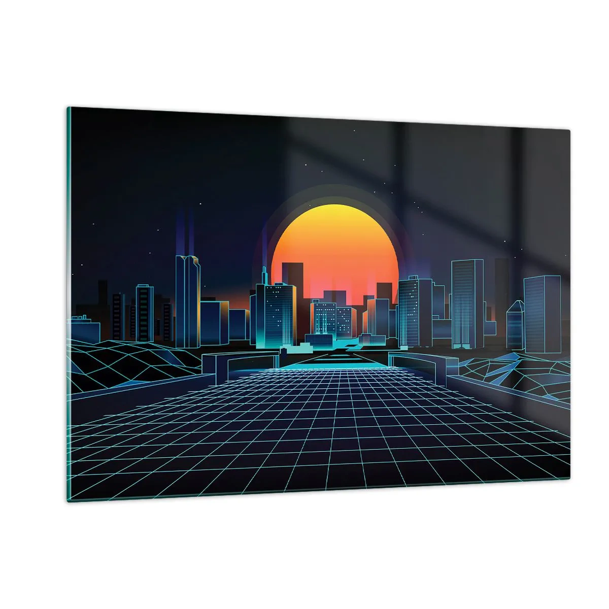 Billede på glas - Vil du stadig gerne komme til den ægte vare? - 120x80 cm