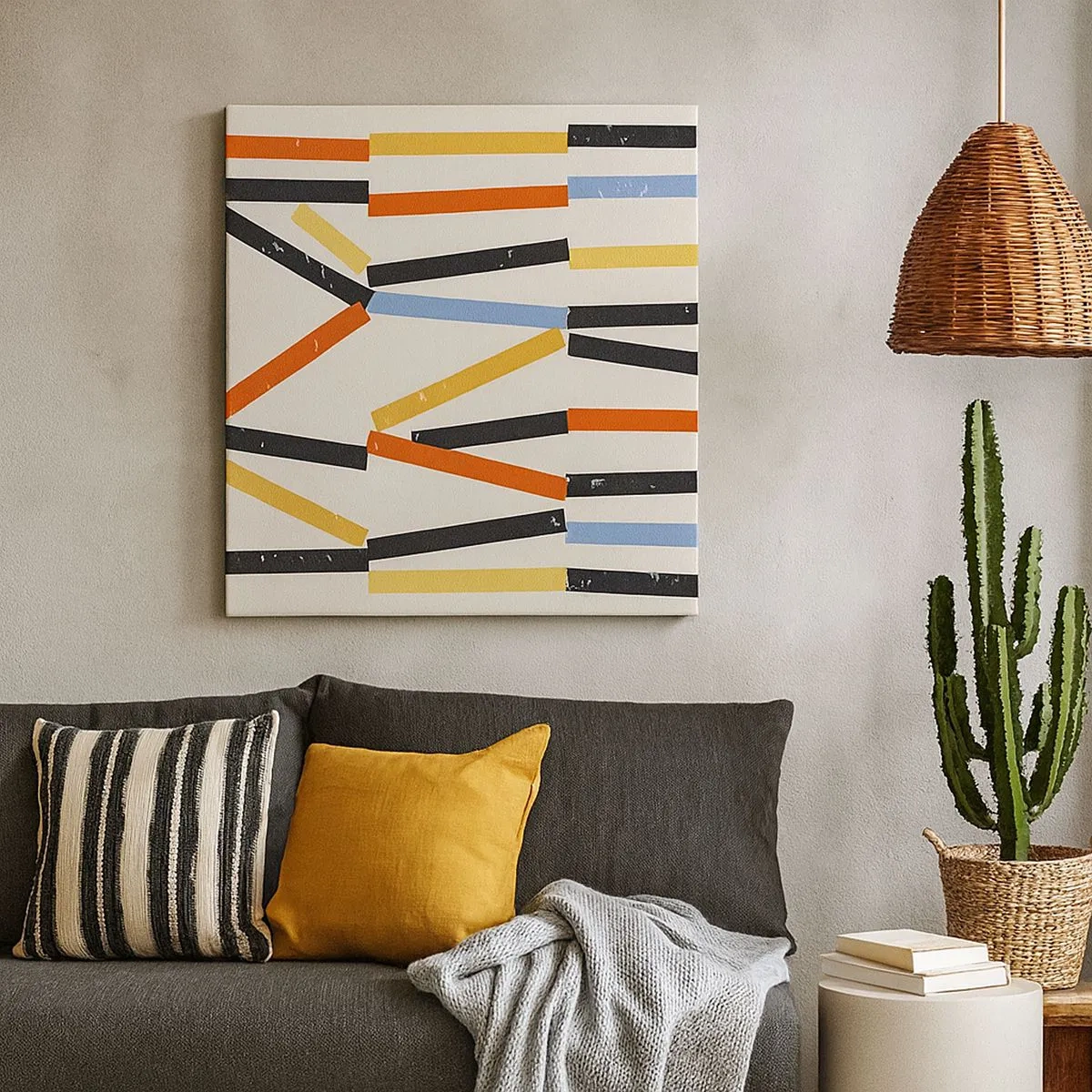 Lærredstryk - Billede på lærred - Vandret komposition - 30x30 cm