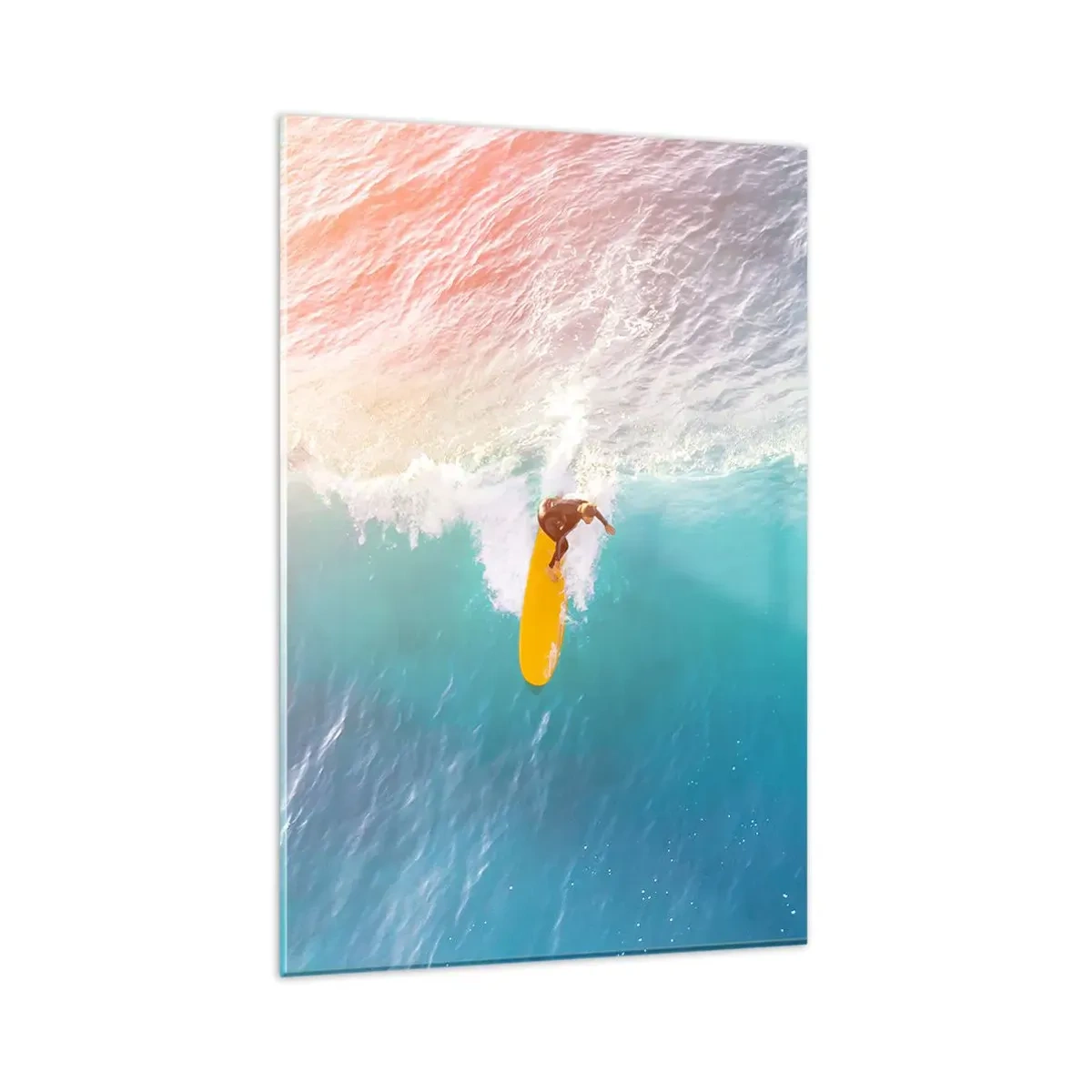 Billede på glas - Ocean rytter - 80x120 cm