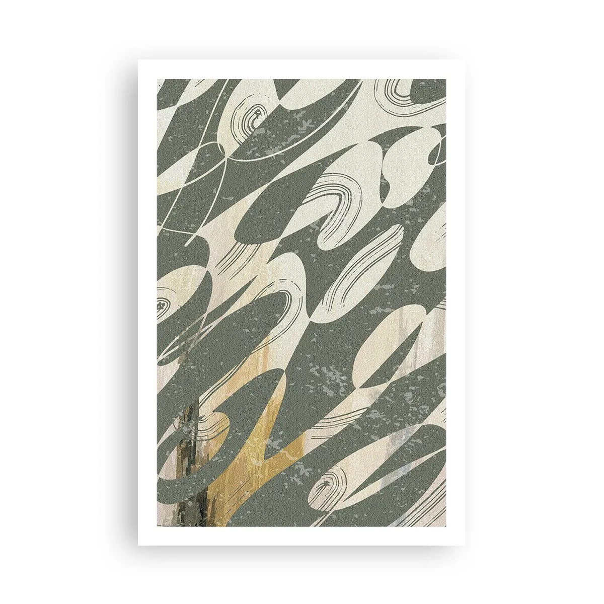 Plakat - Rytmisk abstraktion - 61x91 cm