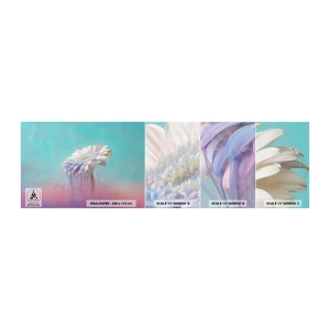 Prøve Fototapet Selvklæbende Deluxe Sticker - Blomster efter døden - Abstraktion, Blomst, Stykke - 100x30 cm