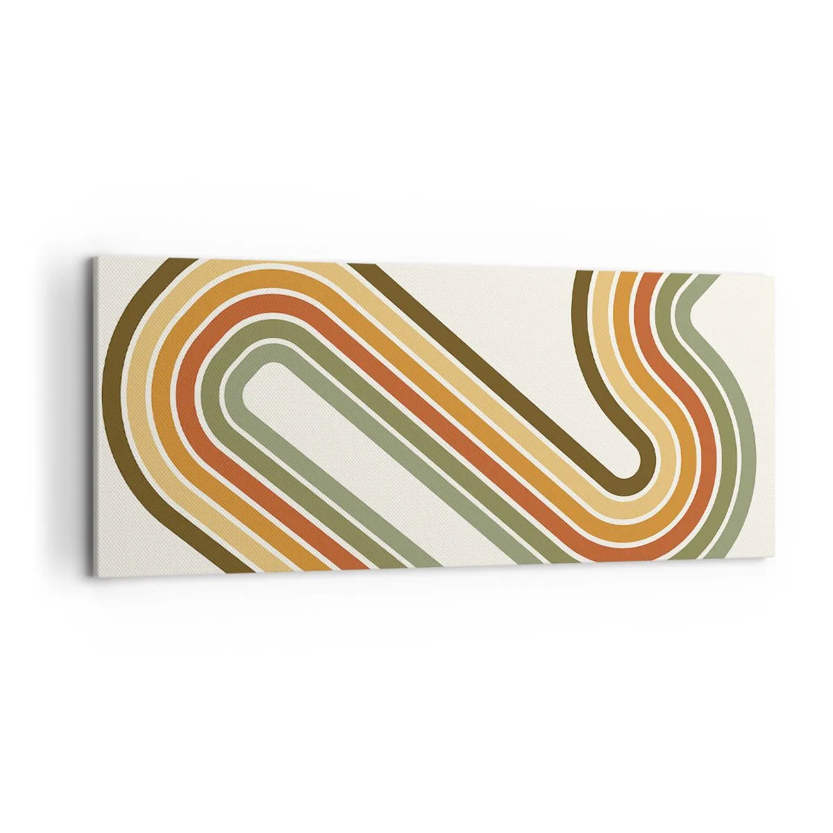 Lærredstryk - Billede på lærred - Zigzag til destinationen - 120x50 cm