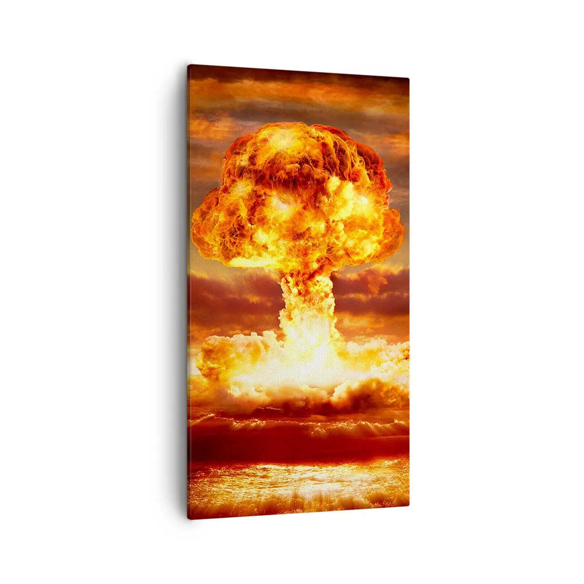 Lærredstryk - Billede på lærred - Og enden vil komme - 55x100 cm