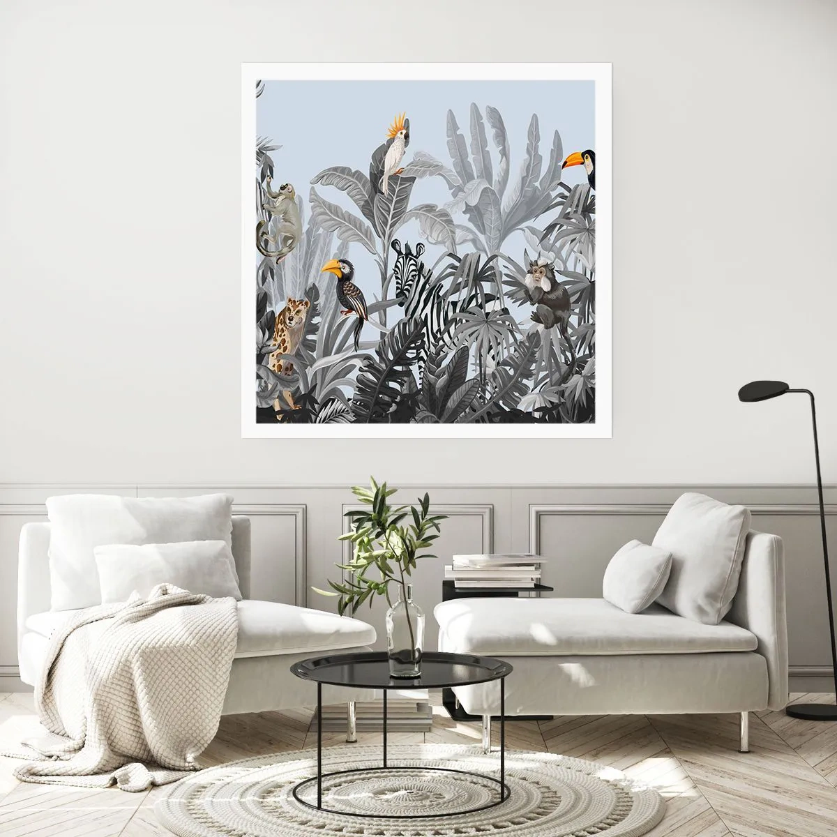 Plakat - En afrikansk fabel - 60x60 cm