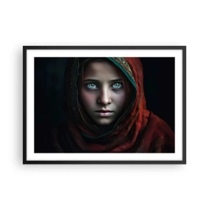 Plakat i sort ramme - Østens prinsesse - 70x50 cm