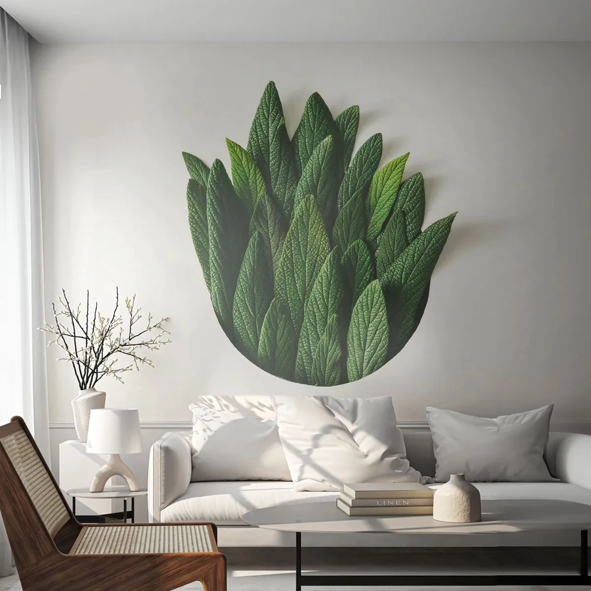 Fototapet Selvklæbende Deluxe Sticker - Uhæmmet nysgerrighed - Salvie, Salvie blad, Urt - 250x175 cm