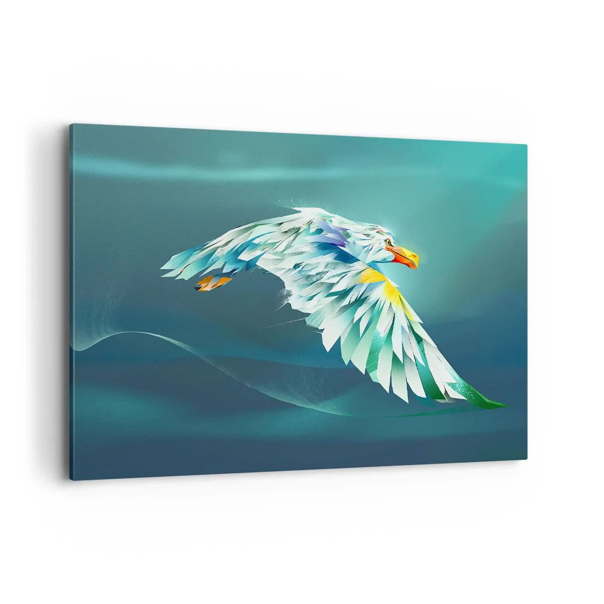 Lærredstryk - Billede på lærred - Den ørnelignende kraft i din flugt - 120x80 cm