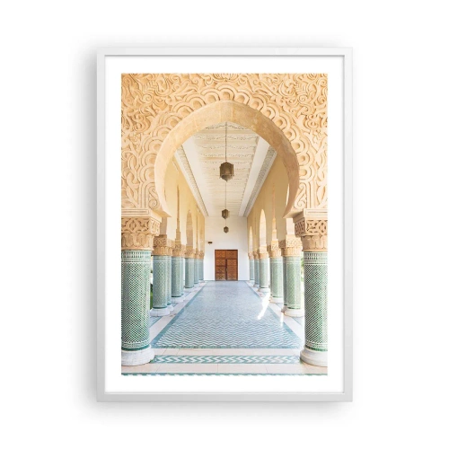 Plakat i hvid ramme - Fra fortællingerne om Scheherazade - 50x70 cm