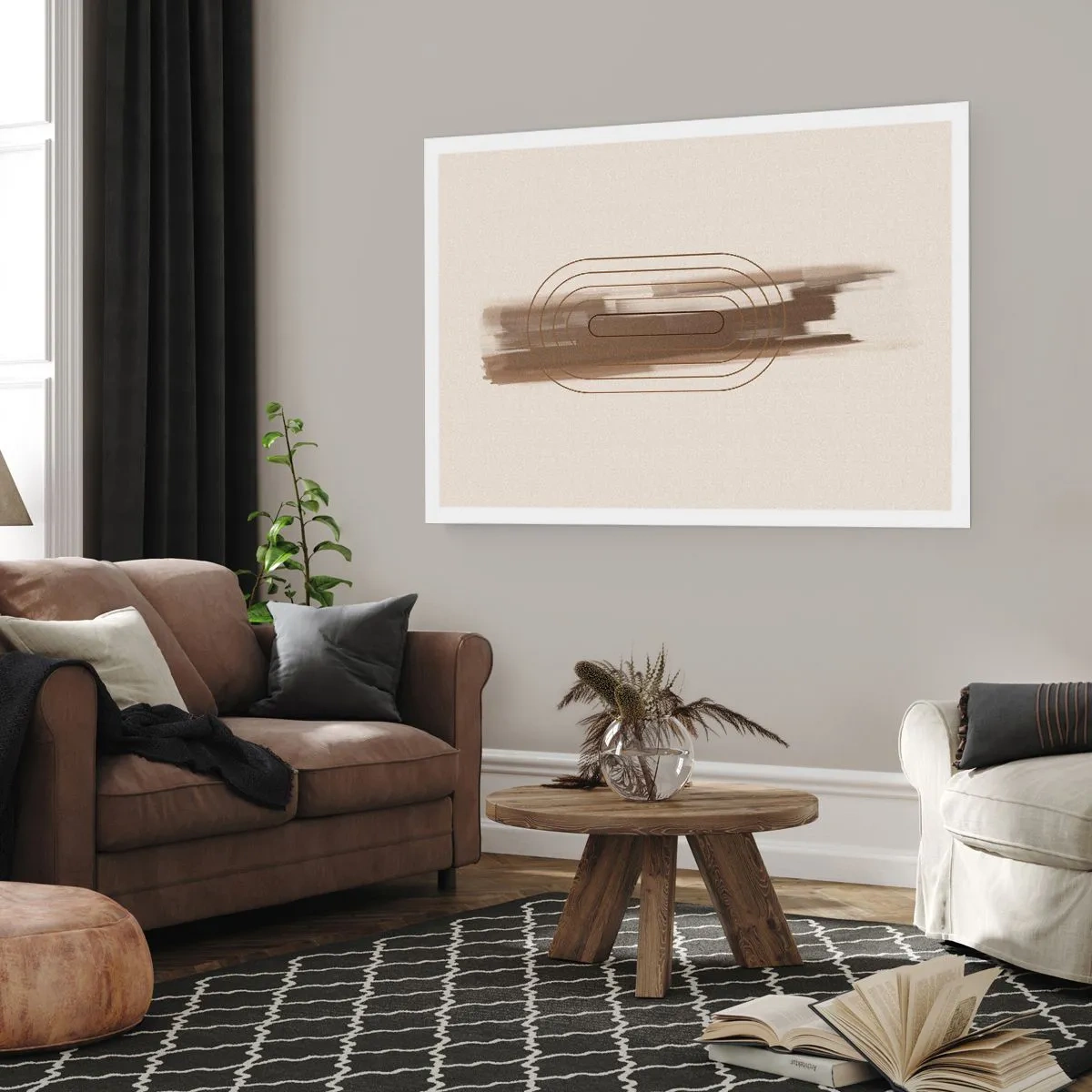 Plakat - Et pust af gråvejr - 70x50 cm
