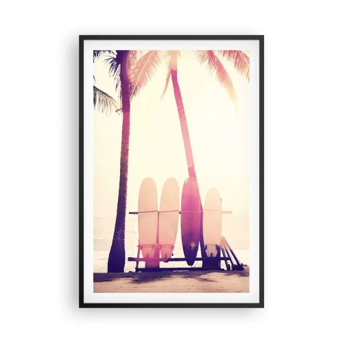 Plakat i sort ramme - Det bliver en fantastisk dag - 61x91 cm