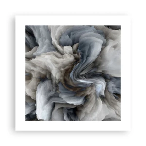 Plakat - Sten og blomst - 40x40 cm