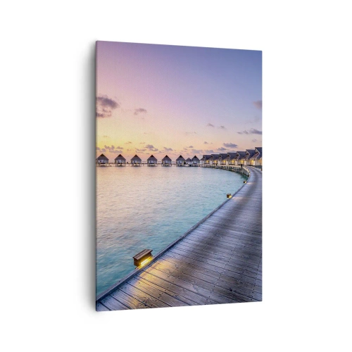 Lærredstryk - Billede på lærred - Ferie - tilbage til kilden - 70x100 cm