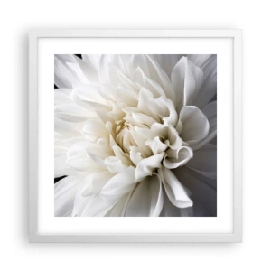 Plakat i hvid ramme - Morgenbrud - 40x40 cm