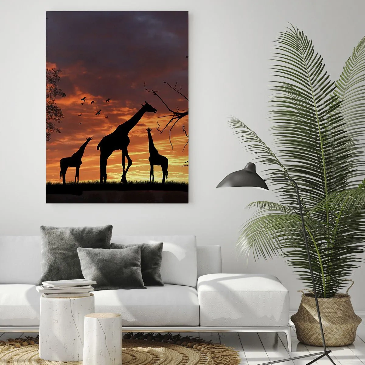 Billede på glas - En lille middag med dem, du holder af - 70x100 cm