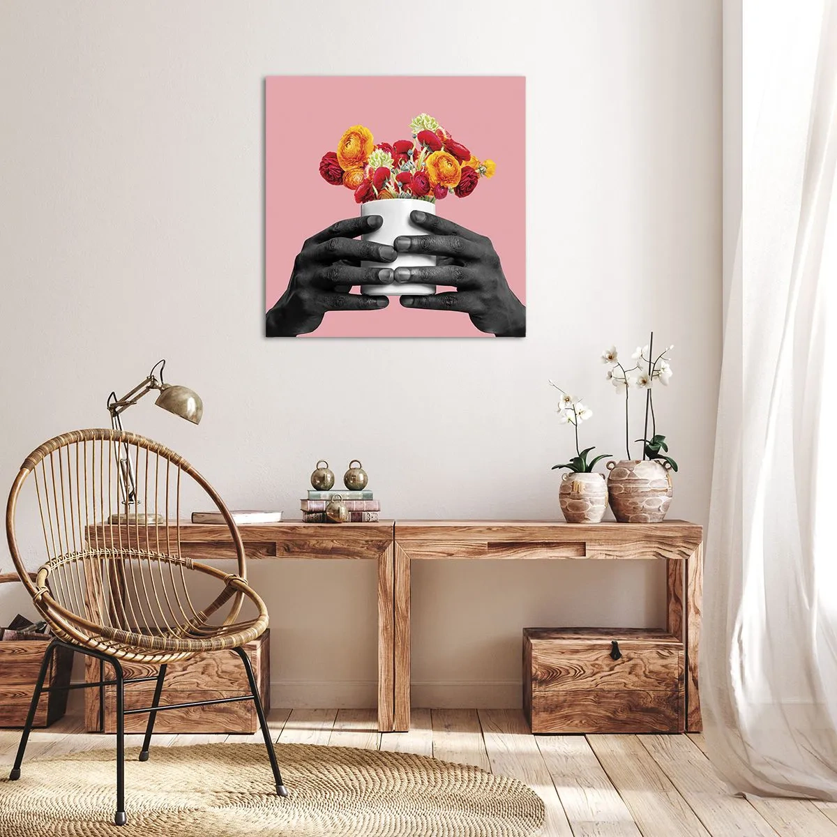 Lærredstryk - Billede på lærred - Livets apotheose - 40x40 cm