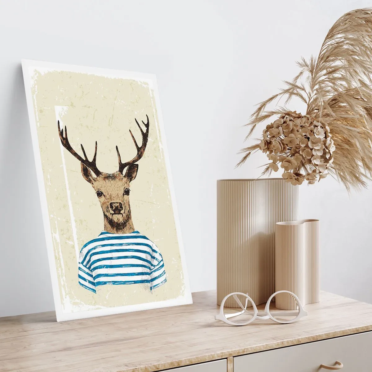 Plakat - Fordi jeg kan lide stribede skjorter! - 40x50 cm