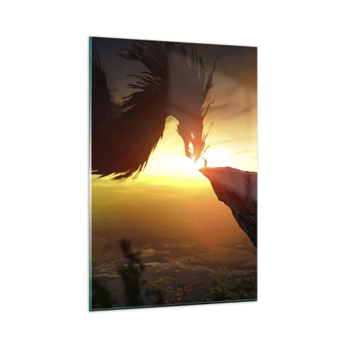 Billede på glas - Dragedræber - 80x120 cm