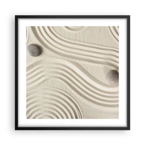 Plakat i sort ramme - Et strejf af varme - 50x50 cm