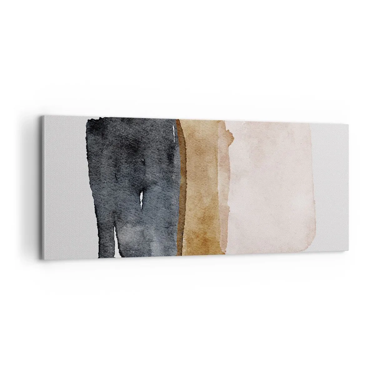 Lærredstryk - Billede på lærred - Sammensætning af jordfarver - 100x40 cm