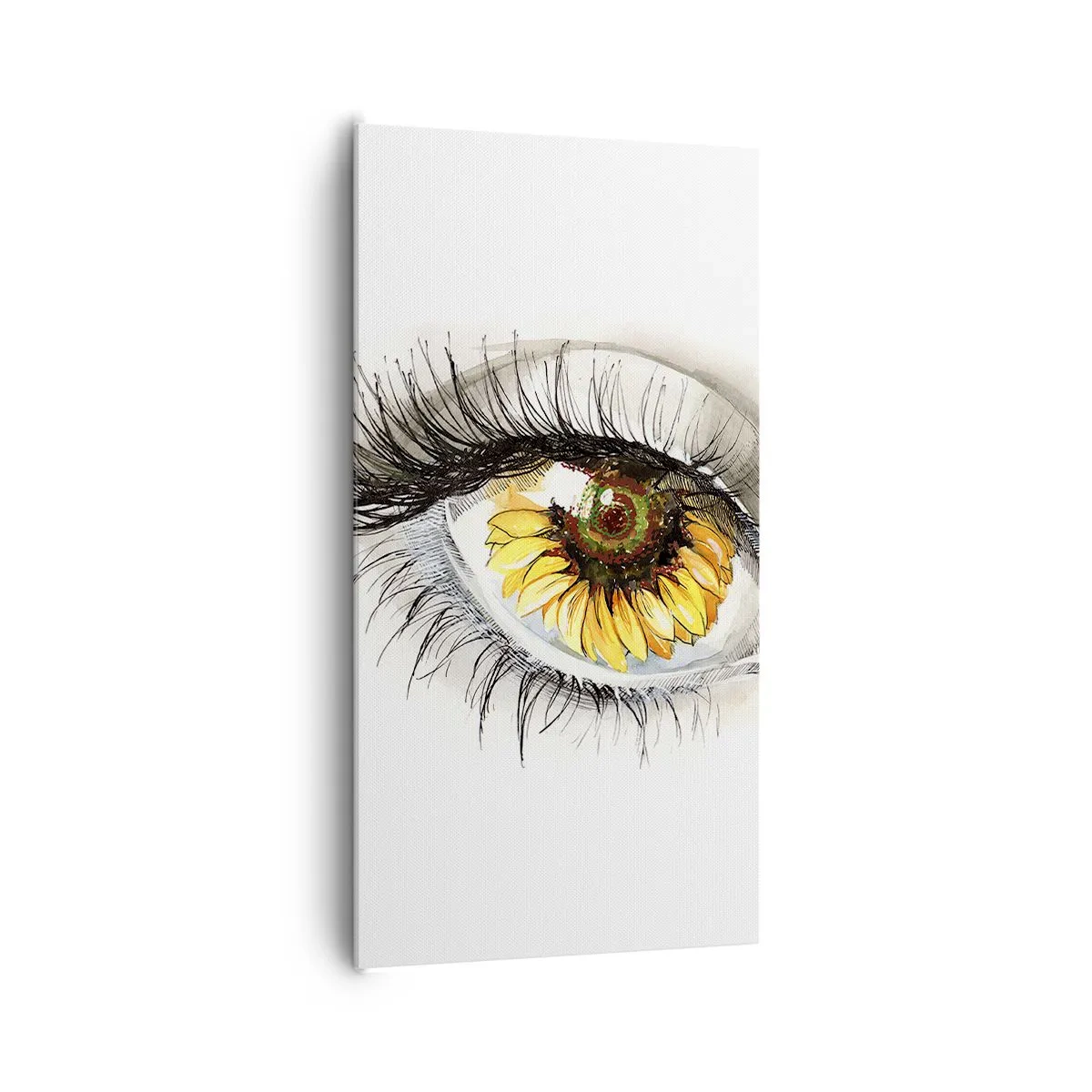 Lærredstryk - Billede på lærred - Et look lige så varmt som sommeren - 65x120 cm