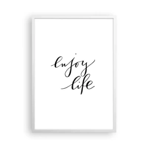 Plakat i hvid ramme - Intet at tilføje… - 50x70 cm