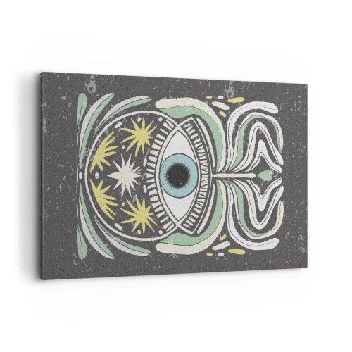 Lærredstryk - Billede på lærred - Stammeritualer - 120x80 cm