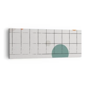 Lærredstryk - Billede på lærred - Fanget i en fælde. Os eller dem? - 140x50 cm