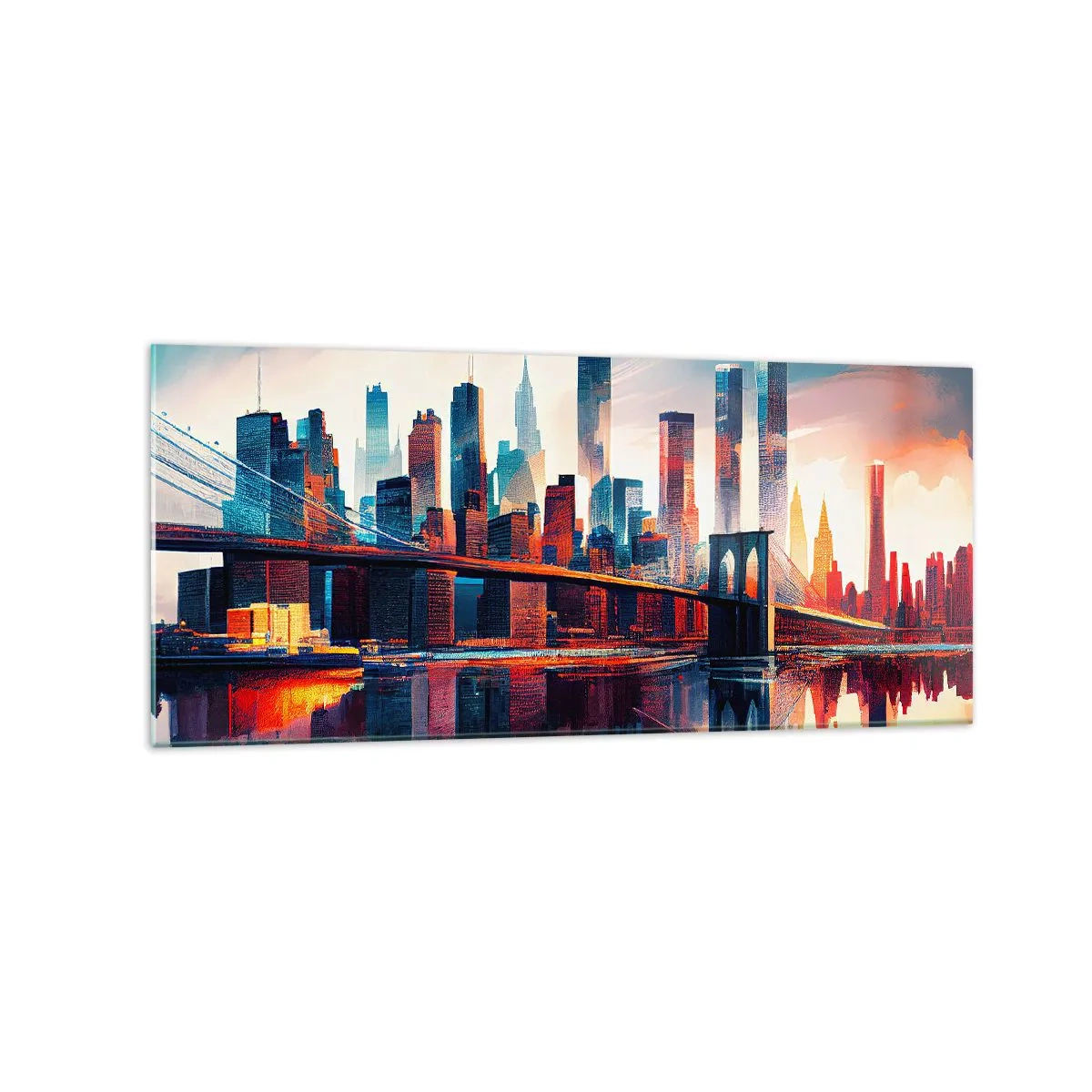 Billede på glas - Fænomenale New York - 120x50 cm