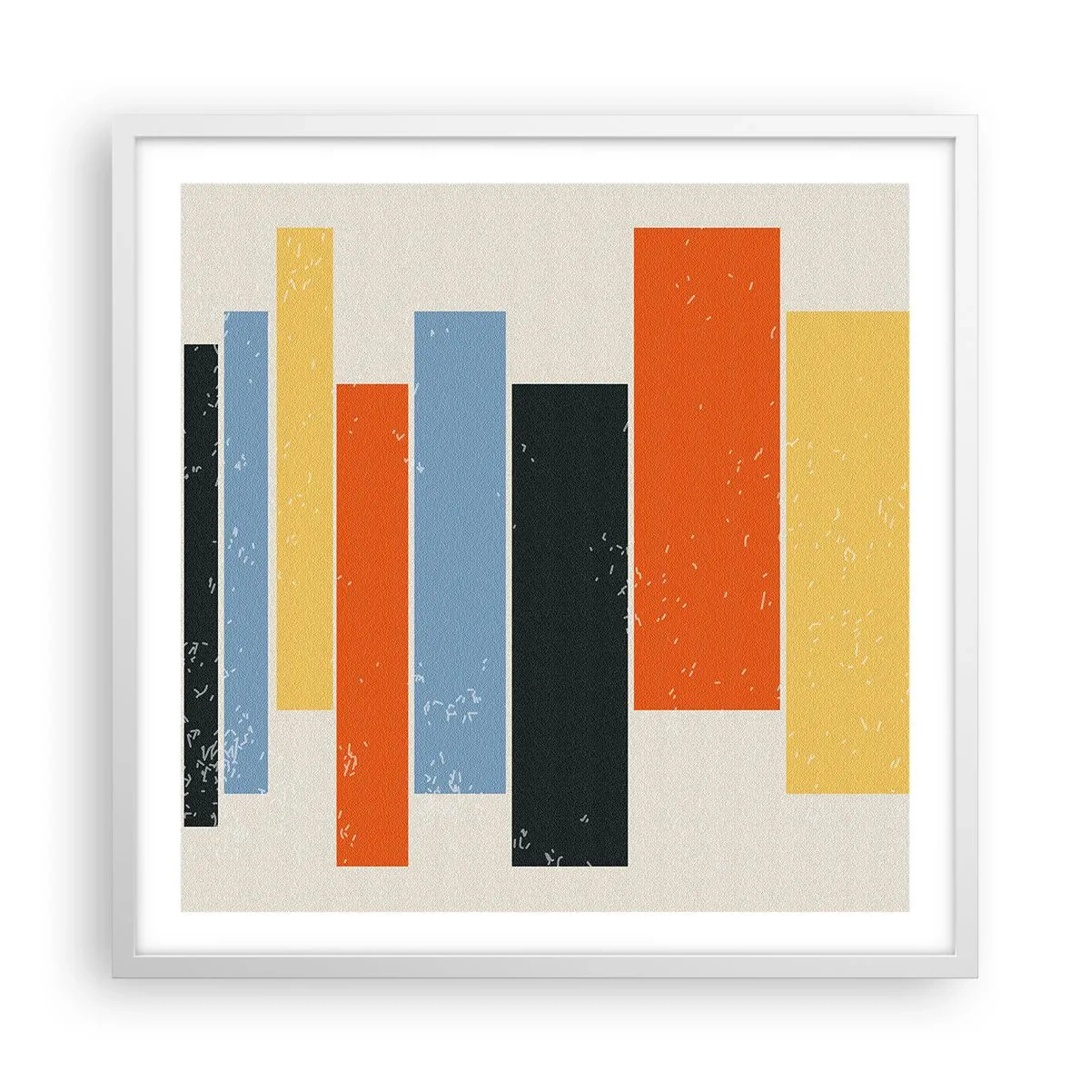 Plakat i hvid ramme - Optagelse af musik - 60x60 cm