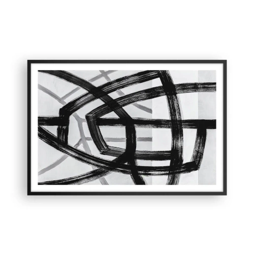 Plakat i sort ramme - Opbygning af dybde - 91x61 cm