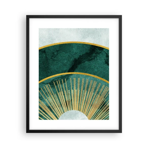 Plakat i sort ramme - Et anderledes solsystem - 40x50 cm