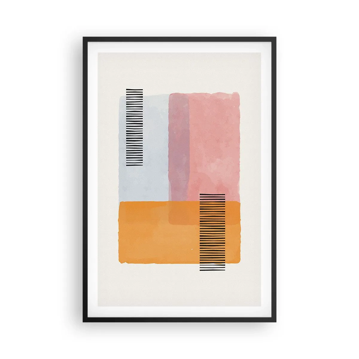 Plakat i sort ramme - Fra hjørne til hjørne - 61x91 cm