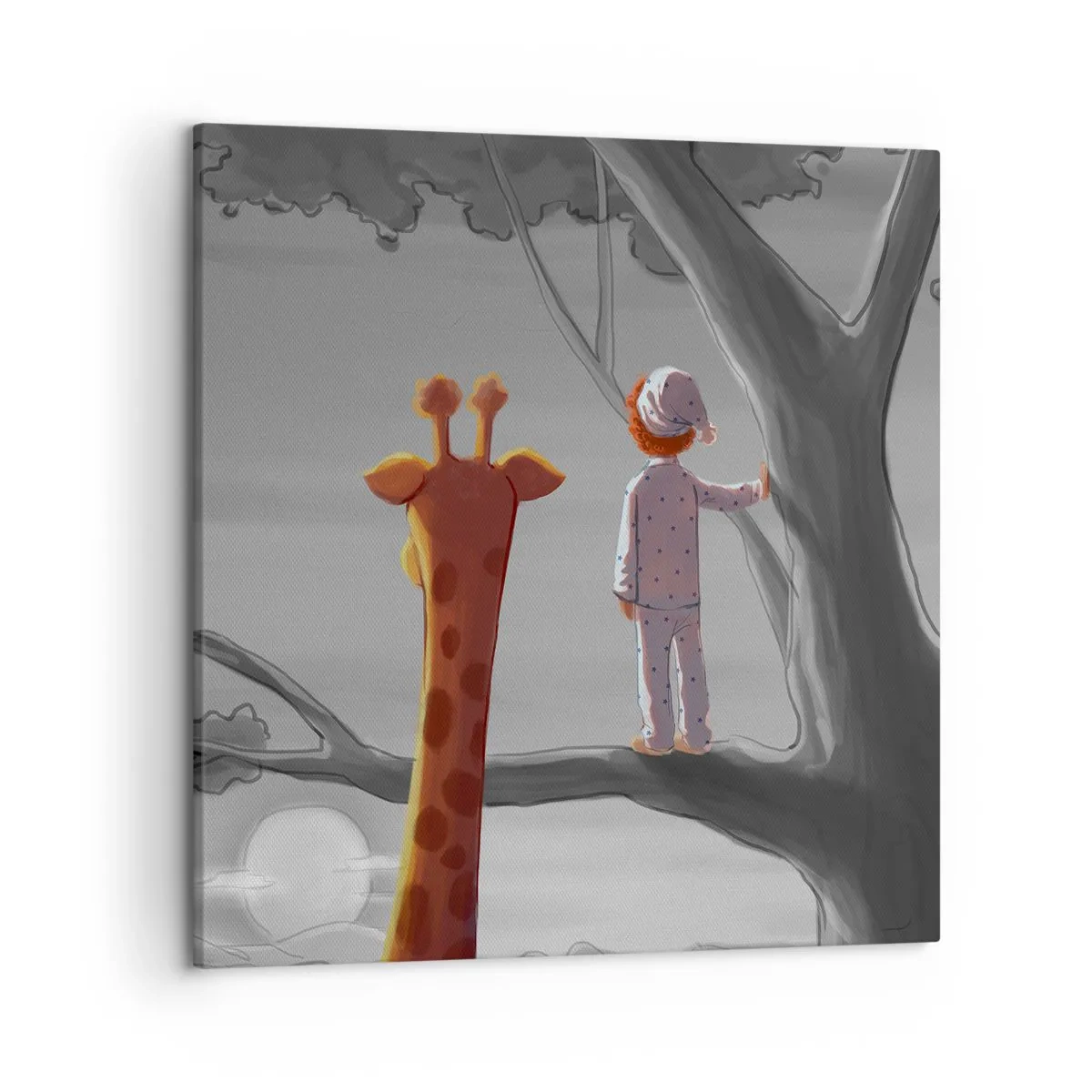 Lærredstryk - Billede på lærred - Det sker virkelig - 50x50 cm