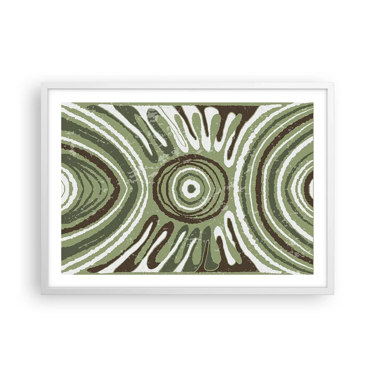 Plakat i hvid ramme - Eksplosion af følelser - 70x50 cm