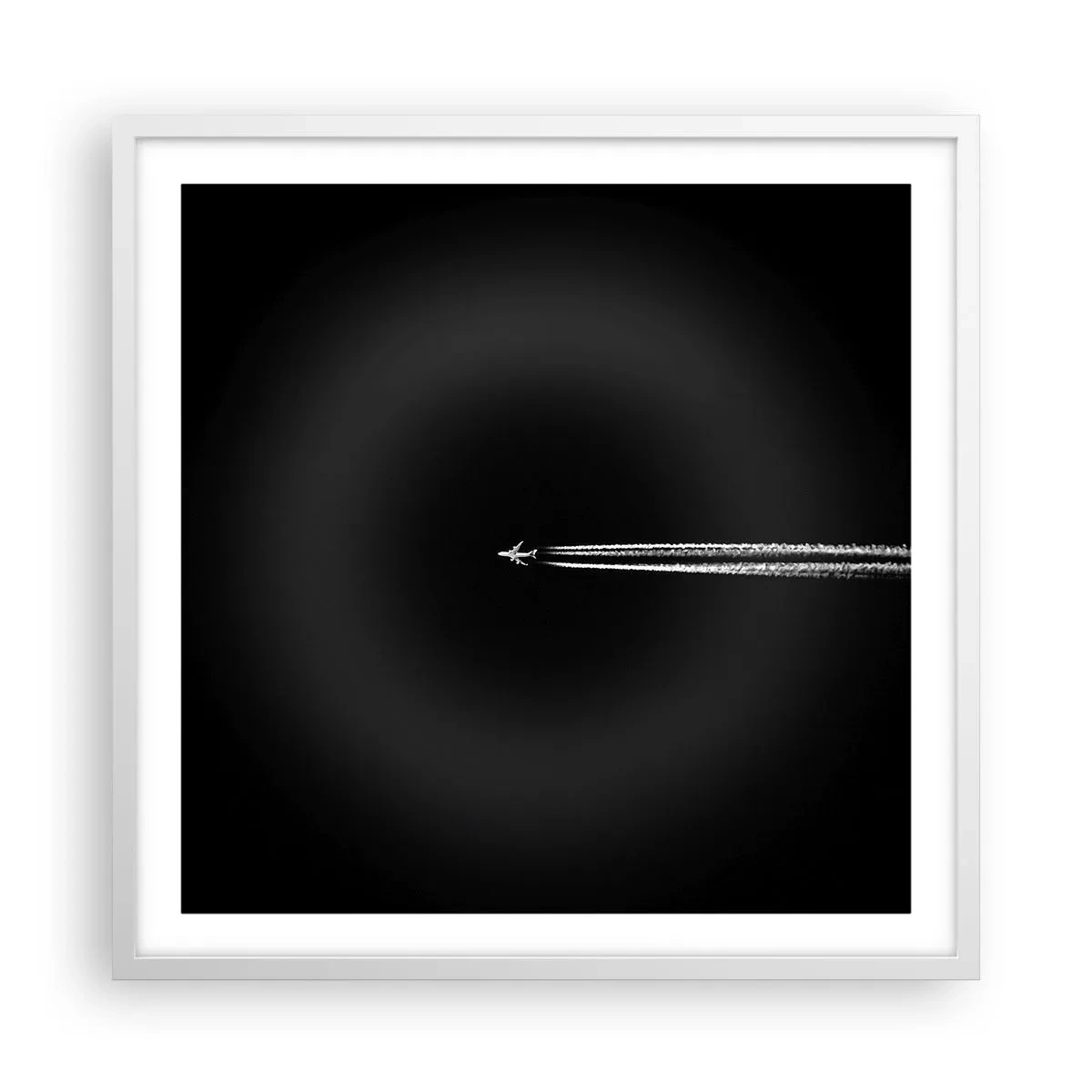 Plakat i hvid ramme - Ind i en anden dimension - 60x60 cm