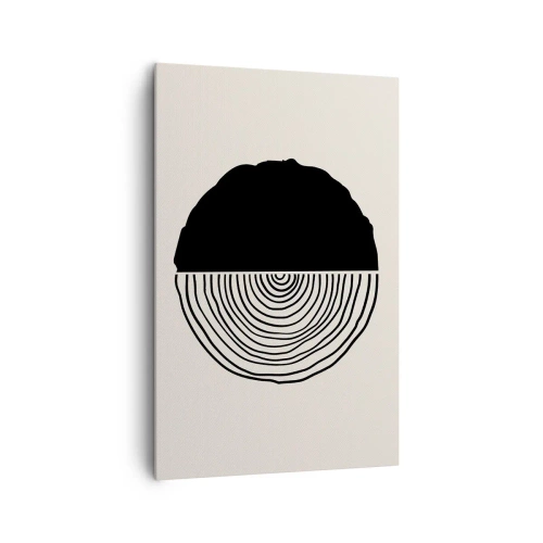 Lærredstryk - Billede på lærred - Halvt og halvt - 80x120 cm