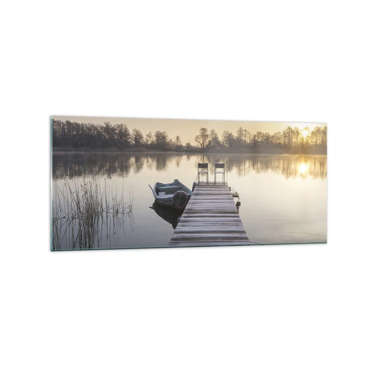 Billede på glas - Jeg kommer tilbage om et stykke tid - 120x50 cm