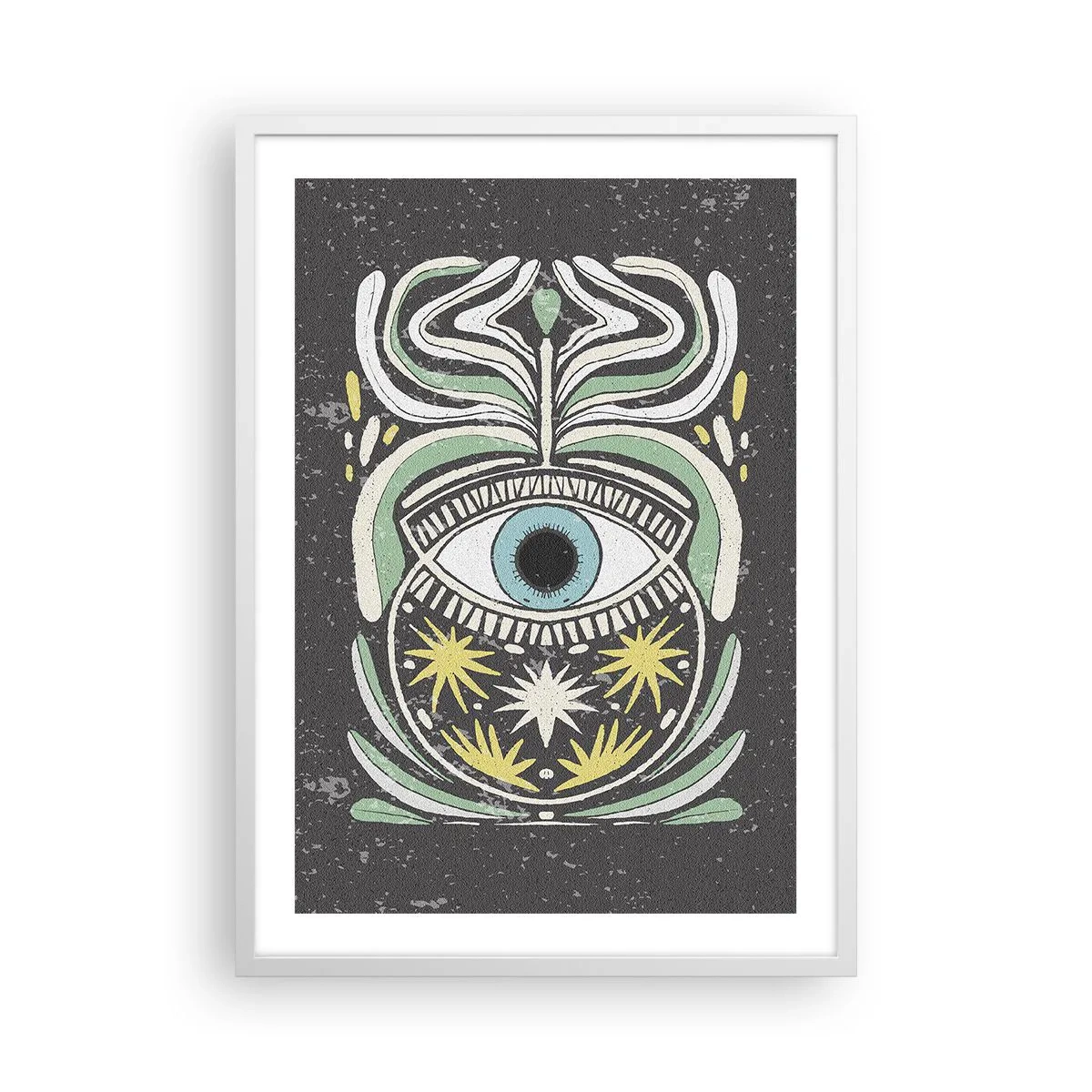 Plakat i hvid ramme - Stammeritualer - 50x70 cm