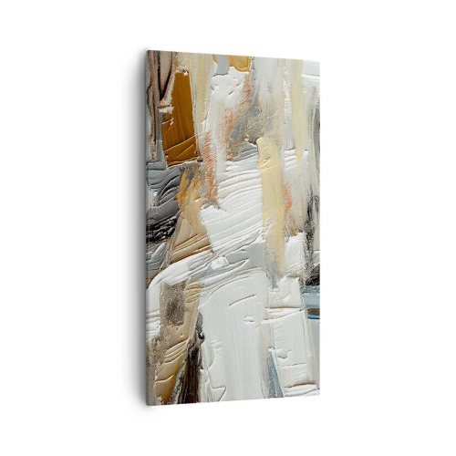 Lærredstryk - Billede på lærred - Farverige lagdelinger - 55x100 cm