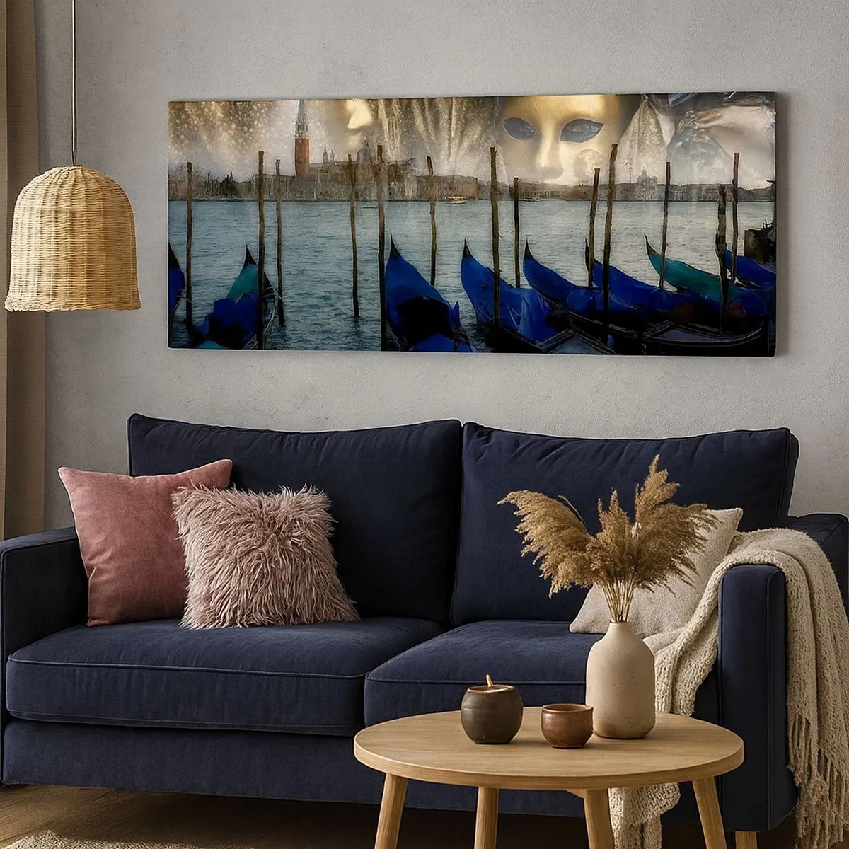 Lærredstryk - Billede på lærred - Tid til at starte karneval - 100x40 cm