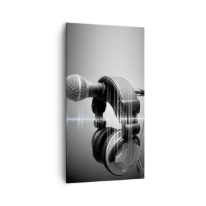 Lærredstryk - Billede på lærred - Man kan stadig høre sangen - 55x100 cm