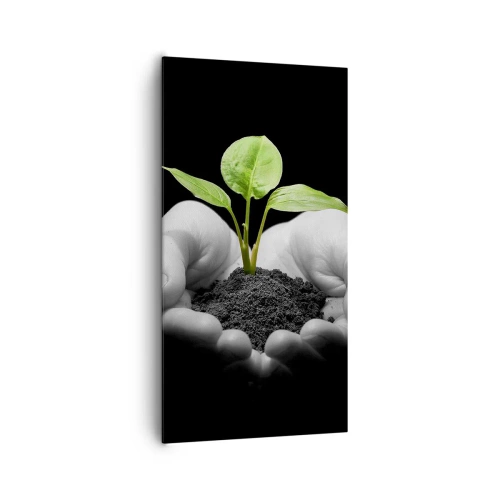 Lærredstryk - Billede på lærred - Jeg elsker naturen, jeg beskytter den - 65x120 cm