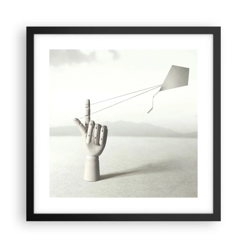 Plakat i sort ramme - Styrkeprøve - 40x40 cm