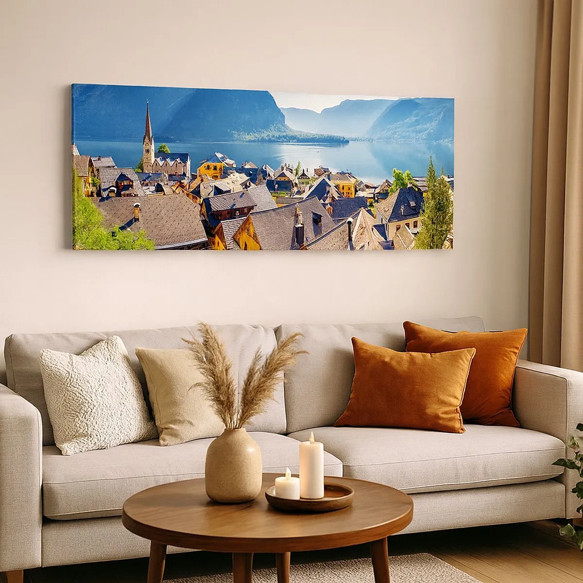 Lærredstryk - Billede på lærred - Det kunne ikke være mere malerisk - 100x40 cm