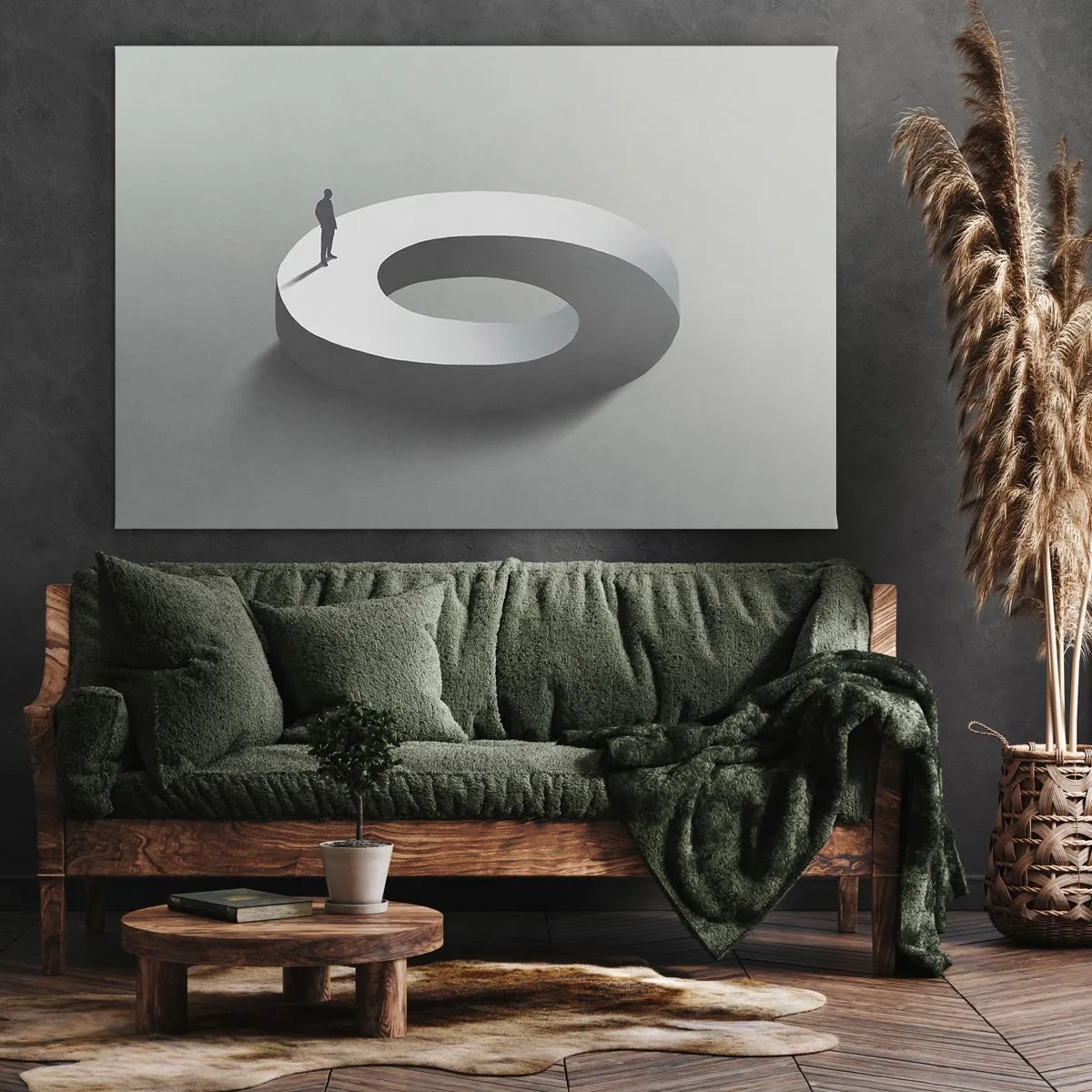 Lærredstryk - Billede på lærred - Og vær klog - 120x80 cm