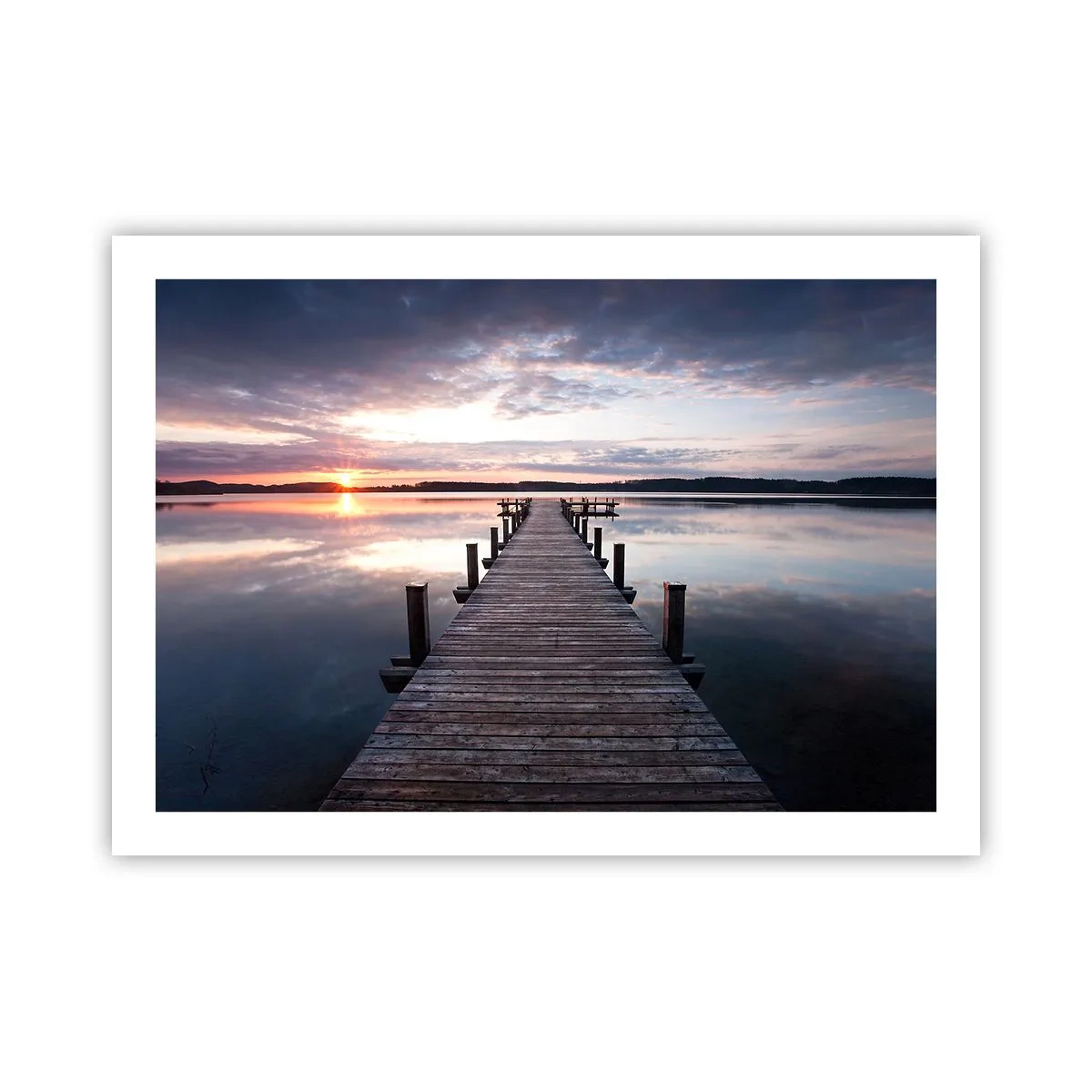 Plakat - Den tavse grænse mellem dag og nat - 70x50 cm