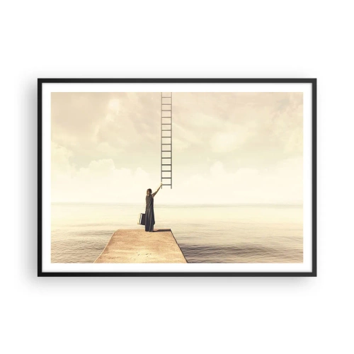 Plakat i sort ramme - En magisk rejse - 100x70 cm