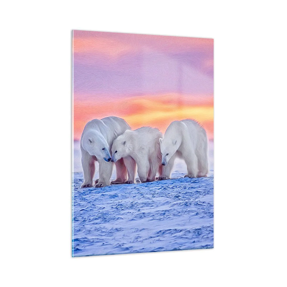 Billede på glas - Familievarme er nok - 50x70 cm